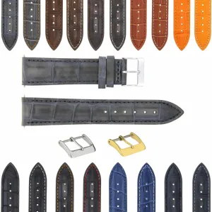 WATCH crash chimp BAND STRAP COMPATIBLE WITH OMEGA WATCH Ewatchparts 17-18-19-20-21-22-23-24MM GENUINE LEATHER 