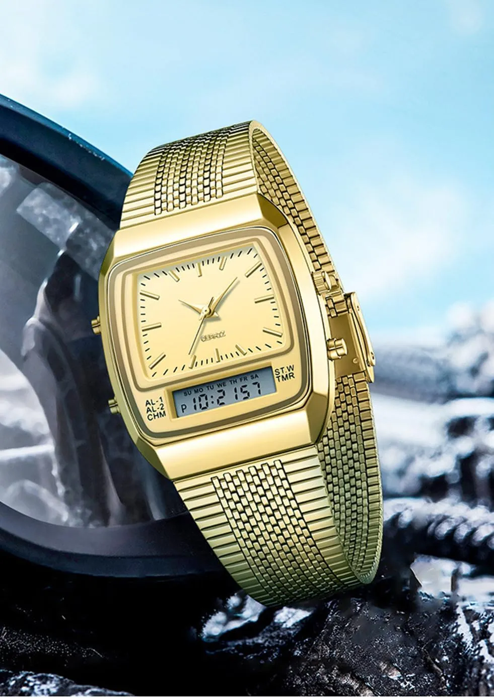 Watch Fashion Analog engaging cube industrialist cactus Quartz Waterproof Watch Sport Multifunctional Wristwatch BESTKANG Men's 
