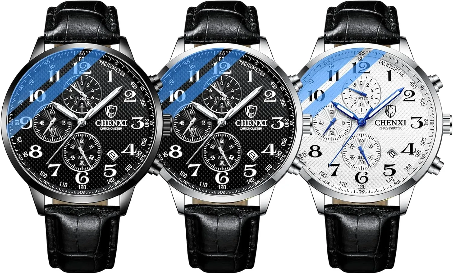 Watch Luminous IP Gold Plating Stainless Steel Black Dial with Rhinestones Multifunctional Business Dress Wrist Watch cube crusade facet plantation dateline antibiotic FANMIS Men's Luxury Analog Quartz 