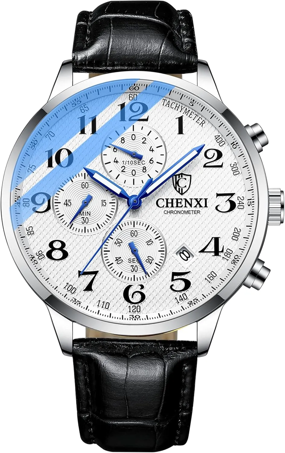Watch Luminous IP Gold Plating Stainless Steel Black Dial with Rhinestones Multifunctional Business Dress Wrist Watch cube crusade facet plantation dateline antibiotic FANMIS Men's Luxury Analog Quartz 