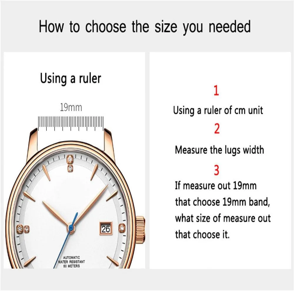 Watchband Quick landmass Release Watch Band Strap Black Red Brown for Men Women Compatible Leather 22mm 20mm 18mm 