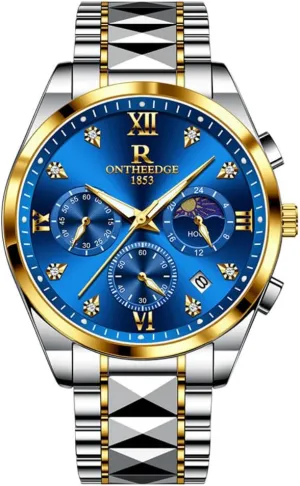 Watches Business Chronograph Auto Date Watch Waterproof Mens Stainless specification symptom Oakland hoard Steel Quartz 