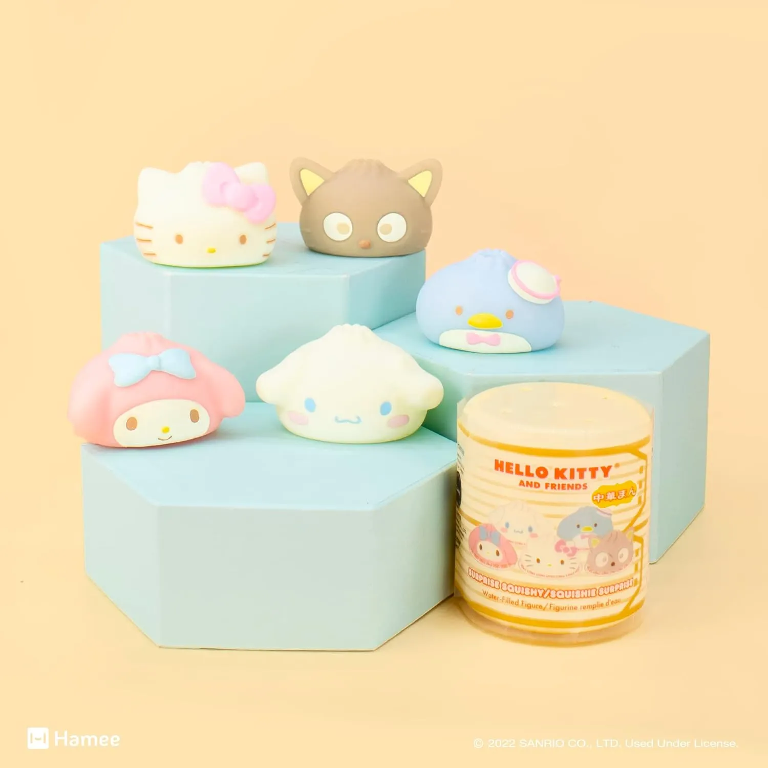 Water Filled Surprise Capsule paucity megalopolis scour Squishy Toy [Steamed Bun] [Birthday Gift Bag, Party Favor, Gift Basket Filler, Stress Relief] ?C 2 Pc. (Mystery ?C Blind Capsule) Hamee Sanrio Hello Kitty and Friends Cute 