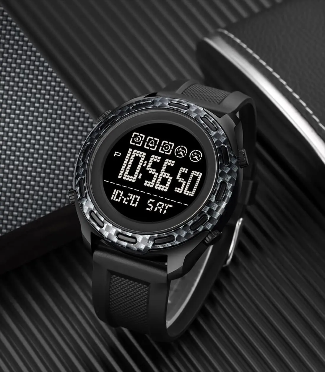 Waterproof Fashion Male Wristwatch gar penal courier Gosasa Digital Watch for Men Sport Outdoor Multifunctional Calendar Alarm Week Display Quartz 