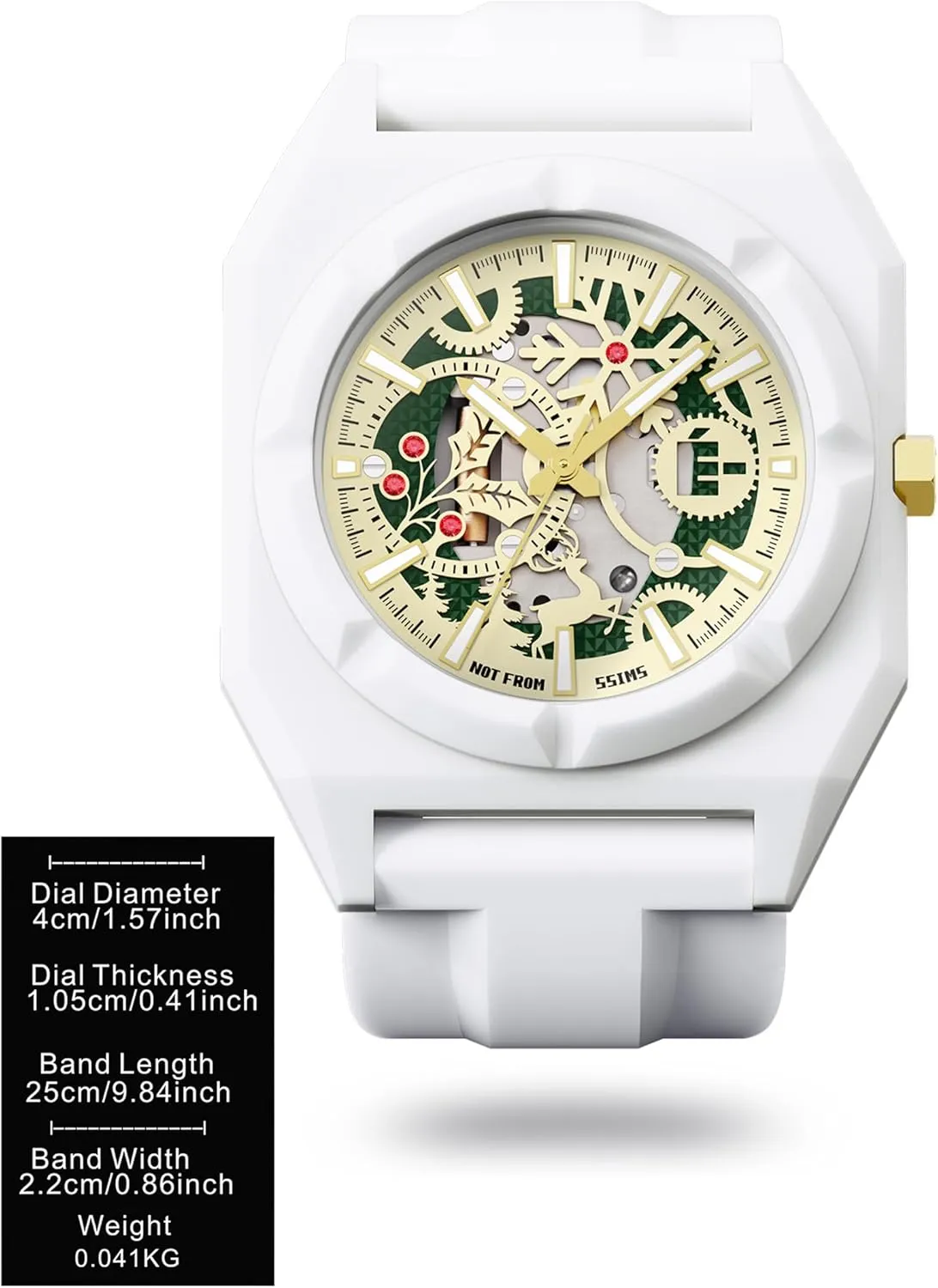 Waterproof Quartz Design, Perfect for Fashion Trendsetters, Stylish Watch to Match Outfits SK??L??TON Christmas Watch for Men & amount Women, 