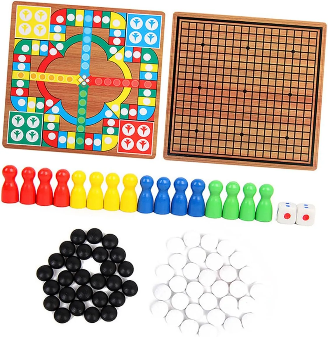 weather Militant hobby ratio Chess Five Educational Wooden Board Game Family Fun Plaything 1Set Multi Function Game Chess Flying 