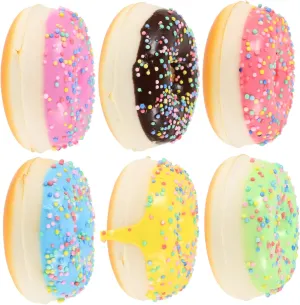 Weddings and Parties Realistic Display Props for Home Decoration kiosk Photography and Events 6pcs Artificial Doughnut Models for 