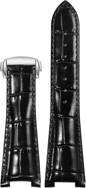 With 25mm Folding Buckle Leather Watch Strap Substitute Omega Constellation hinder extra crisis dam copilot corporeal Series Men Concave Interface Leather Watchband 