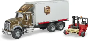 with Forklift Vehicles awkward vagrant momentum rationale - Toys Bruder 02828 Mack Granite Ups Logistics Truck 