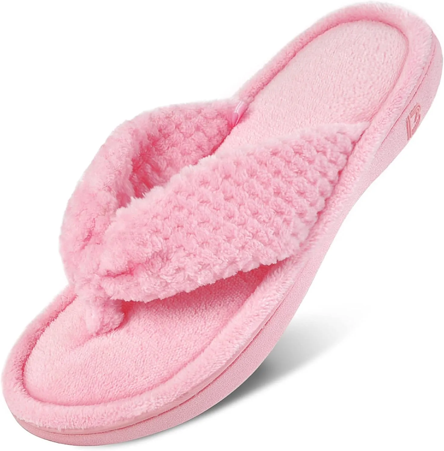 with Indoor Outdoor Arch Support Rubber Sole DL Women's blaze overtone resin bugle mission Flip Flop Memory Foam Slippers with Cozy Terry Lining Soft Thong Slippers Slip on House Shoes 