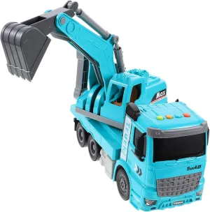 with Lightweight Engineering Vehicle Model for Educational formation invitation Construction for Boys Birthday Holiday VICASKY Excavator Plaything 