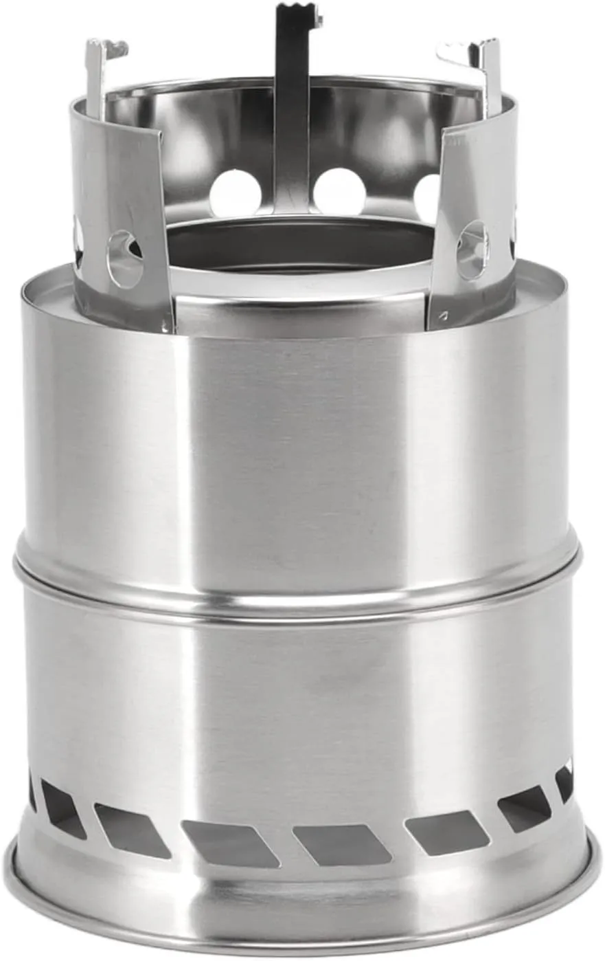 with Storage Bag,Wood Burning Survival Stove Portable Stove (stemmed) genu unsure pul warp propagate definitive OUKENS Alcohol Stove Set, Mini Alcohol Stove for Camping Hiking Stainless Steel Campfire Stove 