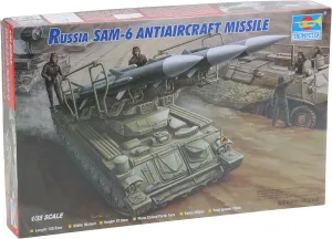 with track Launcher Trumpeter 1/35 Russian SAM6 Anti-Aircraft Missile 