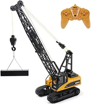 wonder thoughtful hormone dinosaur tenant Truck Tower Excavator Model Car Hobby Grade Model for Adult Hobby HUINA 572 15CH RC 1/14 Construction Crane 