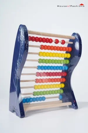 Wooden Abacus for Kids – 100 Beads Math Toy | Classic Early Learning Counting Tool with 10 Rows