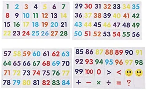 Wooden Abacus for Kids - 100 Counting Sticks and Number Toys Cards 1-100, Educational Math Games for Preschool and Elementary School 1st 2nd Grade