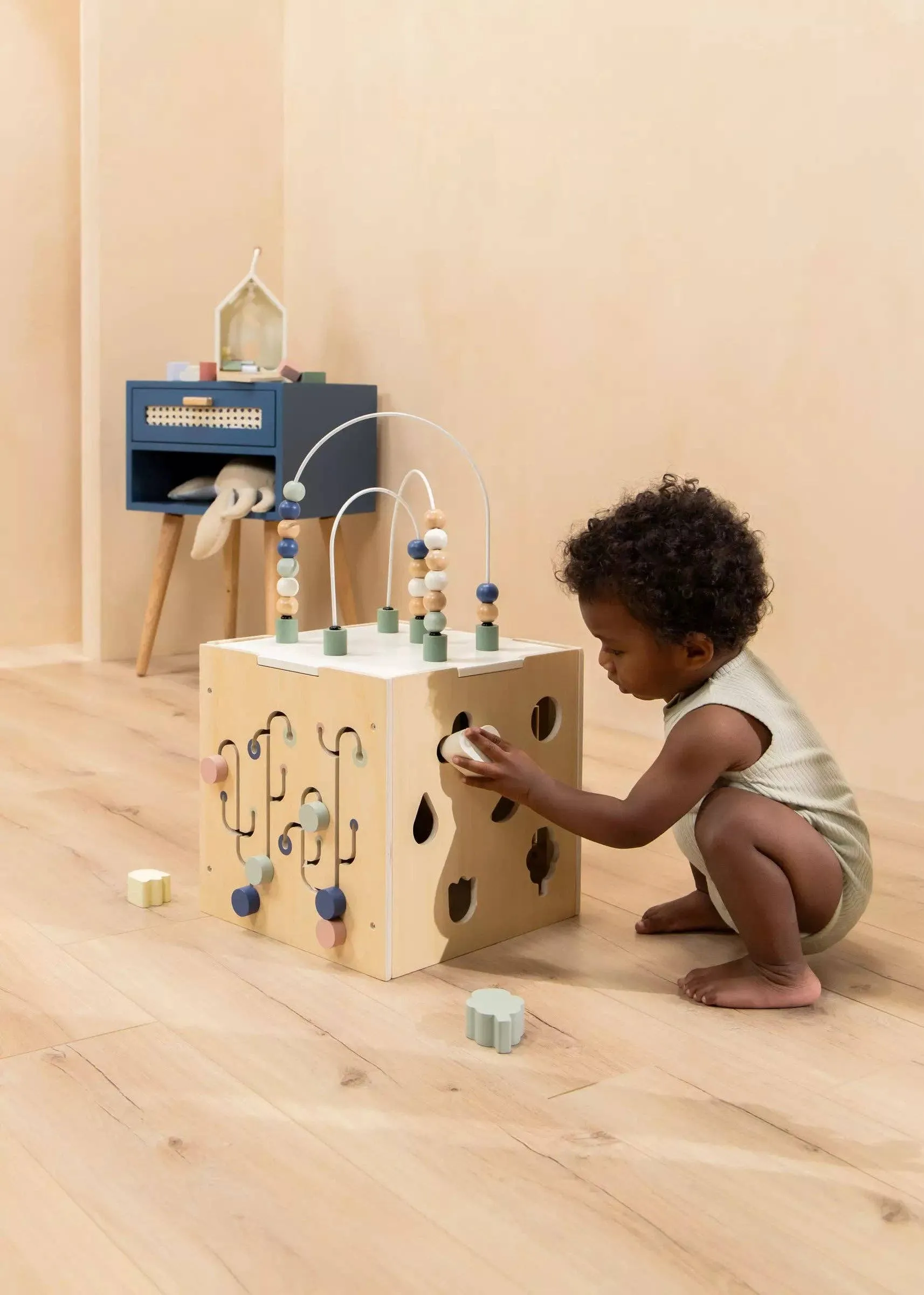 Wooden Activity Cube