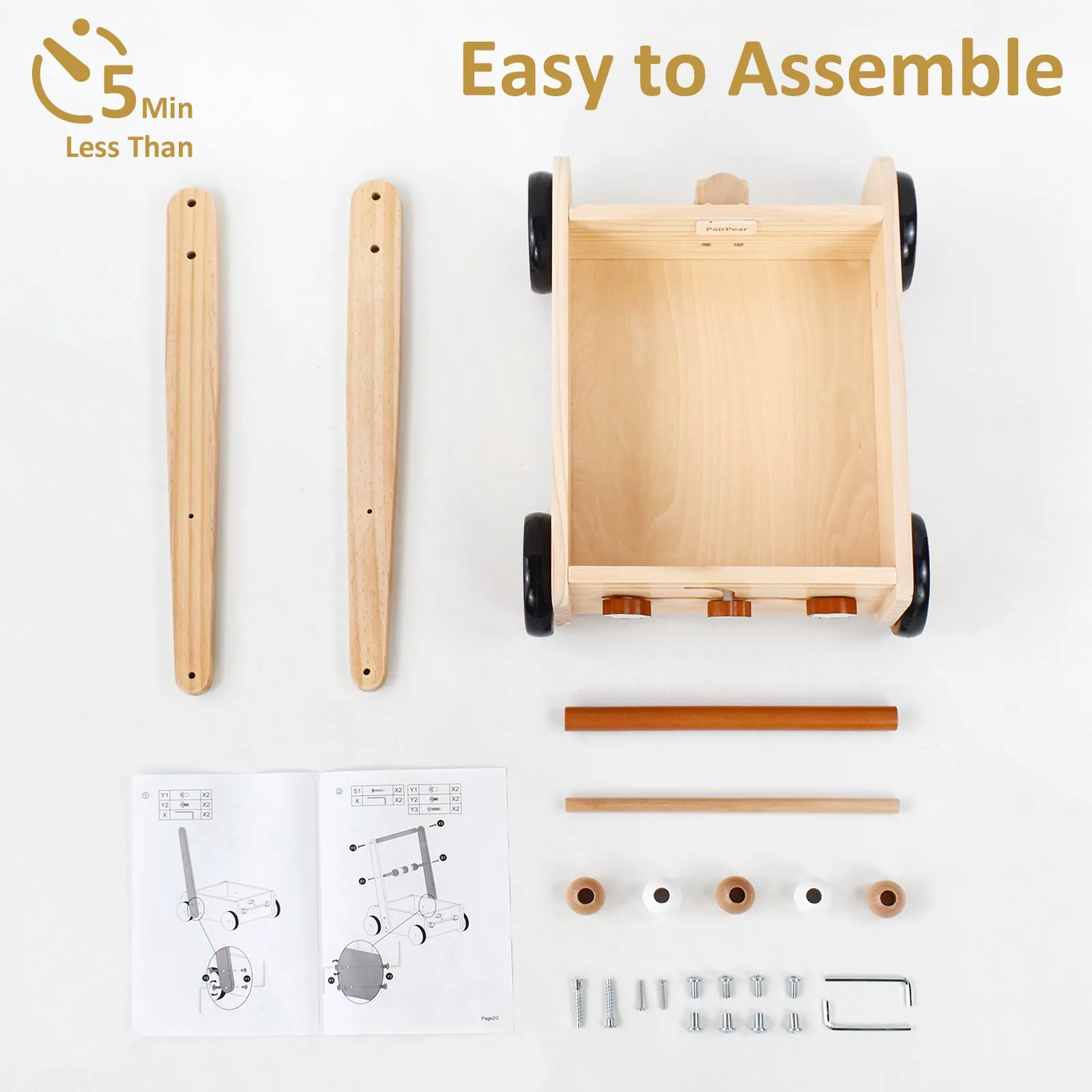 Wooden Baby Walker Push Toys