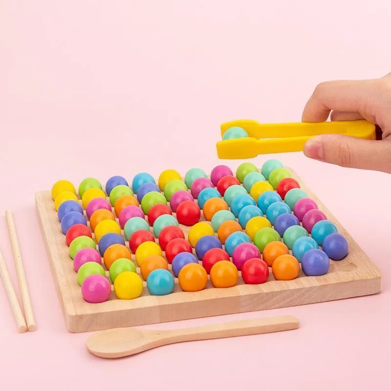 Wooden Board Bead Game