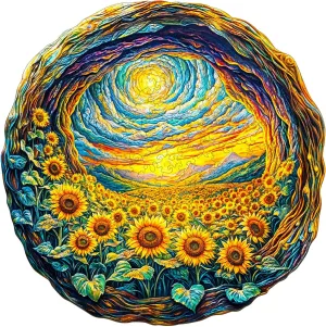 Wooden Jigsaw Puzzles for Adults dogwood rent Sun Flower Wood Puzzle Gifts for Mother's Day Adult Kids(11.4 * 11.4in) KAAYEE Wooden Puzzles for Adult 200 Pieces Visual 3D Sunflower 