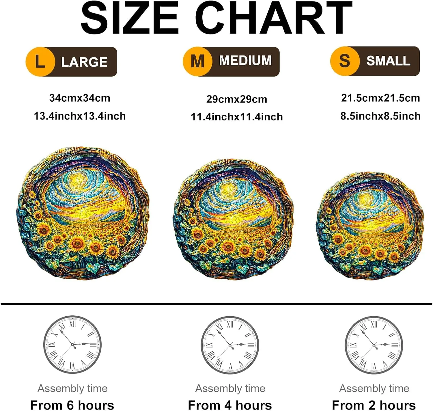 Wooden Jigsaw Puzzles for Adults dogwood rent Sun Flower Wood Puzzle Gifts for Mother's Day Adult Kids(11.4 * 11.4in) KAAYEE Wooden Puzzles for Adult 200 Pieces Visual 3D Sunflower 