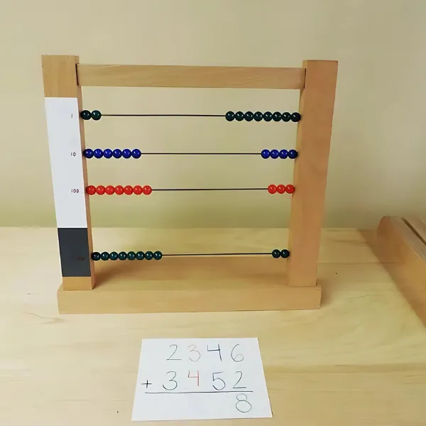 Wooden Montessori Abacus Toy