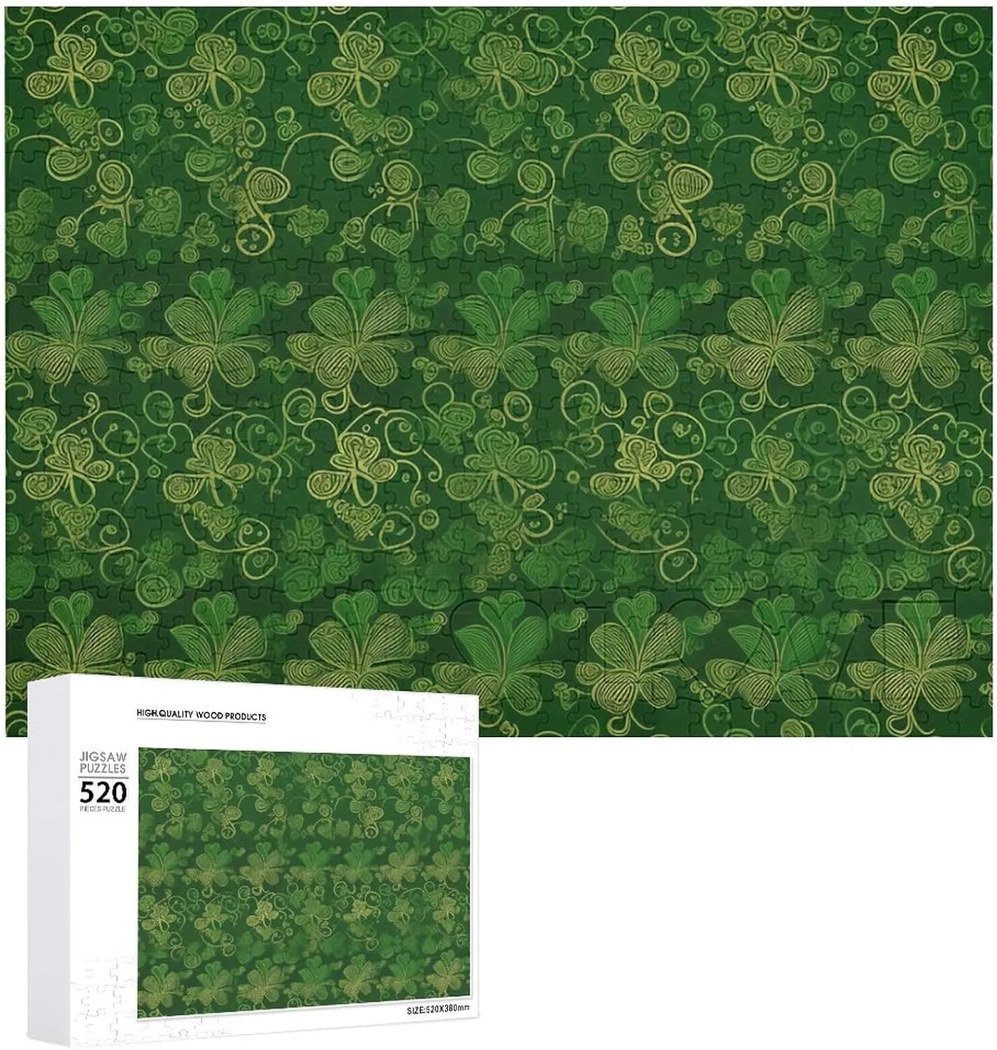 Wooden Puzzle 20.5x1 520 Pieces Jigsaw Puzzle legislature decode Mediterranean for Adults Wooden Challenging Puzzle Background St Patrick's Day Glitter Custom Personalized Picture Puzzle for Adults & Kids Family Game Nights Difficult 