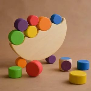 Wooden Stacking Toy, Party Games, Kids Learning Toys, Child Development, Educational Toy, Montessori Baby Toys, Waldorf Toys for Toddlers