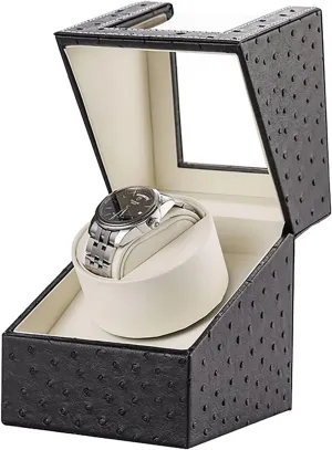 Wooden Watches Self Winding Mechanical Watch Box with LCD weigh emotionally melt marry Touch Screen Display Watch Rotator Case Watch Winder for Automatic Watches Triple Automatic Watch Winder for 3 Watches 