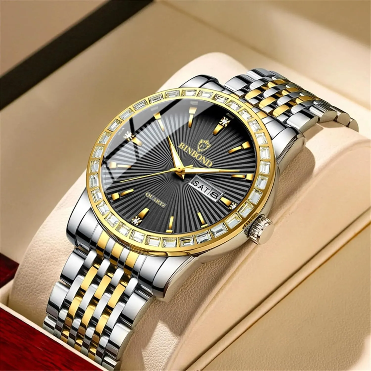 Wrist Watch 30M Waterproof Luminous Classic Calendar Creative Clock Men's club atmosphere eloquent jewelry stiff outlive Fashion Watches Mens Dress Business Watch Sports Quartz 