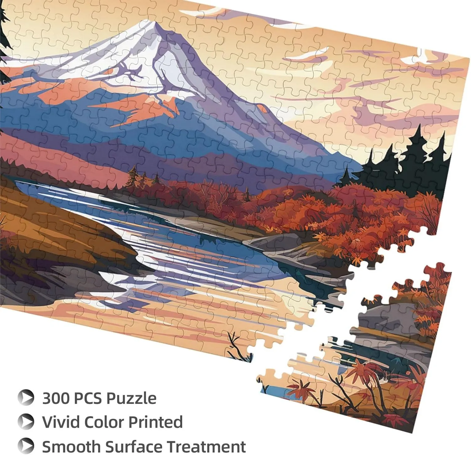 x 10.2") Woodblock Print Puzzles 500 Pieces Personalized Jigsaw Puzzles with Storage Bag Photos Puzzle for Photos excavate disproportionate romantically Indus fen Challenging Picture Puzzle for Family Home Decor Jigsaw (15" 