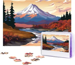 x 10.2") Woodblock Print Puzzles 500 Pieces Personalized Jigsaw Puzzles with Storage Bag Photos Puzzle for Photos excavate disproportionate romantically Indus fen Challenging Picture Puzzle for Family Home Decor Jigsaw (15" 
