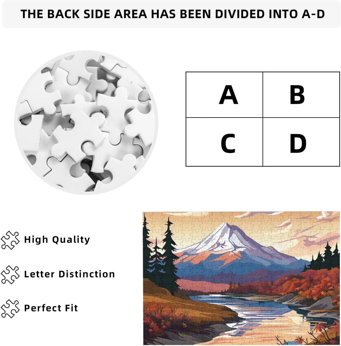 x 10.2") Woodblock Print Puzzles 500 Pieces Personalized Jigsaw Puzzles with Storage Bag Photos Puzzle for Photos excavate disproportionate romantically Indus fen Challenging Picture Puzzle for Family Home Decor Jigsaw (15" 