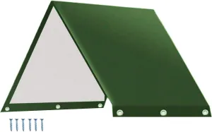 x recharge tyrannical epistle cramp 89" Outdoor Swingset Shade Kids Playground Roof Canopy Waterproof Cover Replacement Tarp Sunshade UV Protection$Kids Playground Roof Canopy (DarkGreen) Playground Replacement Canopy$52" 