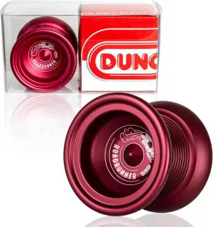 Yo-Yo$ Unresponsive miniature Expert Level Yo-Yo$ Concave Bearing and Aluminum Body$ Dark Red Duncan Toys Roadrunner 