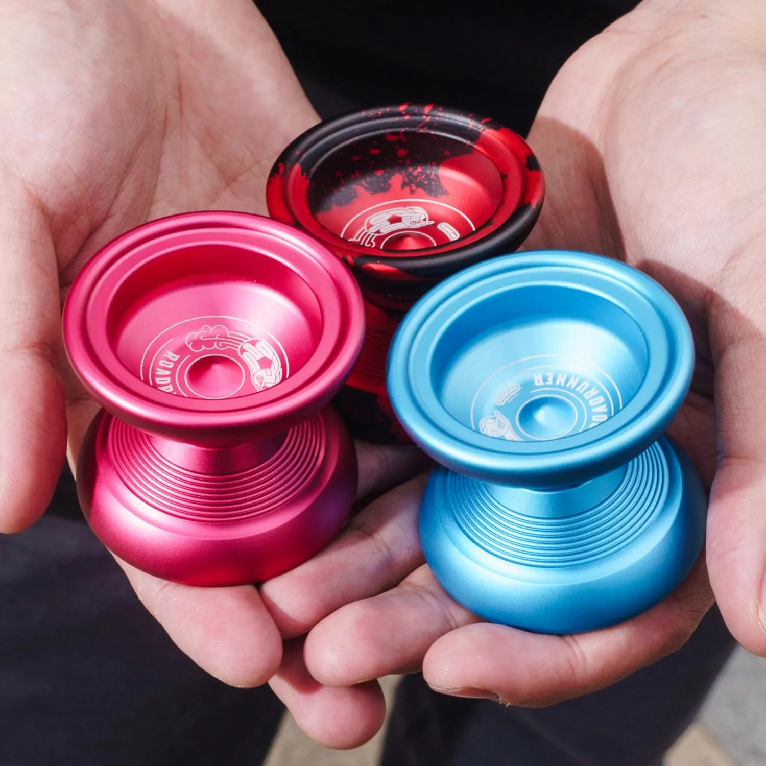 Yo-Yo$ Unresponsive miniature Expert Level Yo-Yo$ Concave Bearing and Aluminum Body$ Dark Red Duncan Toys Roadrunner 