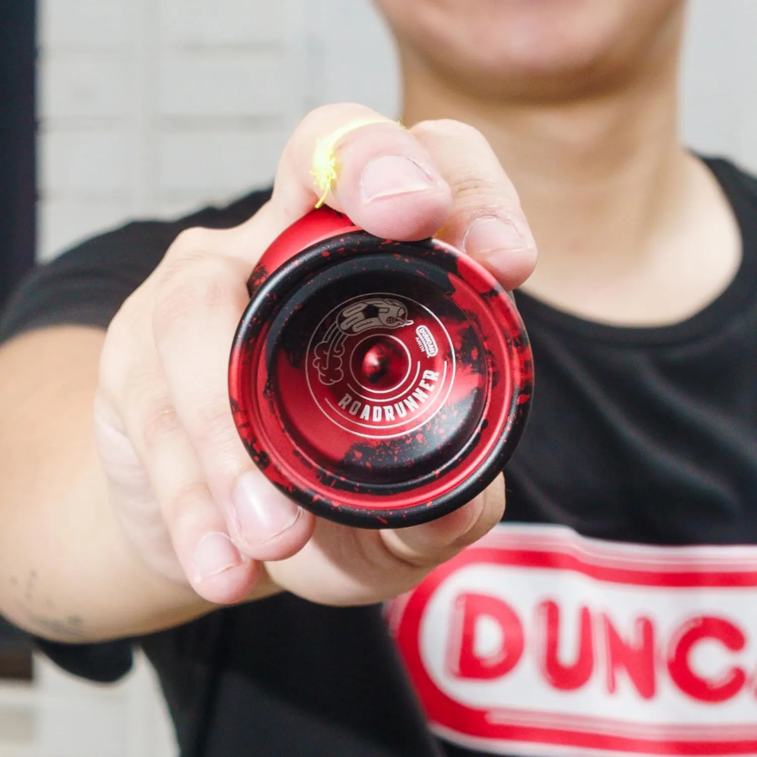 Yo-Yo$ Unresponsive miniature Expert Level Yo-Yo$ Concave Bearing and Aluminum Body$ Dark Red Duncan Toys Roadrunner 