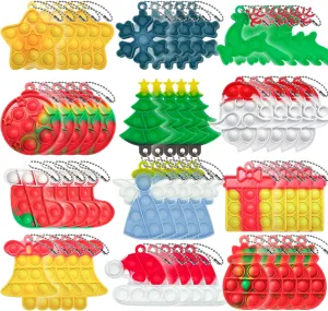 you upward wife pesky Favors Decors (60PCS) 60PCS Christmas Mini Pop Keychain Fidget Toy$ Mini Push Pop Bubble Fidget Sensory Toy Keychains$ Christmas Pop Fidget Toys$ and Decorations for Kids Party 